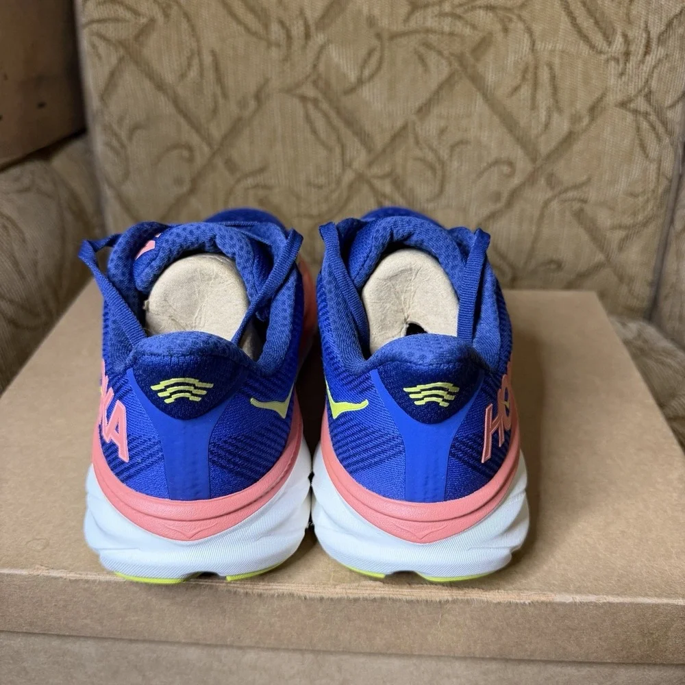 Hoka Clifton 9 Blue White 1127896 EVN Women's Size 9 Running Shoes